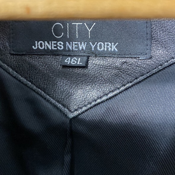 Weathered Leather Jacket 46L Men’s Blazer Cut - Picture 6 of 6